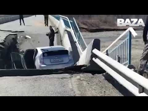 Появилось ВИДЕО сегодняшнего обрушения моста в Приморском крае