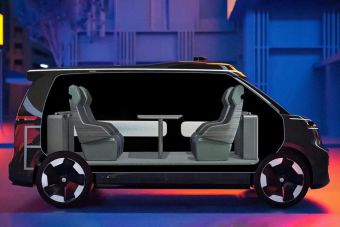 Volkswagen показал будущие беспилотники на базе электрического минивэна I.D. Buzz. ВИДЕО