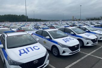 Дорожная полиция в России получила 2,5 тысячи патрульных Hyundai Solaris