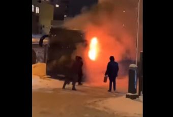 В Москве еще один электробус сгорел сам собой